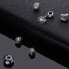 A TE® JW-B110 Charm Bracelet / Glass Beads / Flower