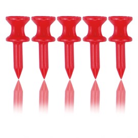 Zivisk Golf Tees Plastic 32MM 100 Count Red Golf Tees