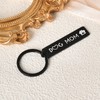Kilener Dog Mom Keychain for Women - Black Stainless Steel