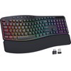 COLIKES Wireless Ergonomic Keyboard, Backlit Keyboard Silent with 15 RGB