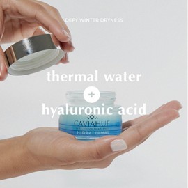 CAVIAHUE Hidratermal Moisturizing Face Gel with Thermal Volcanic Water and Hyaluronic Acid for all skin types
