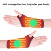 Wrist Heated Brace Wrap - Riloer 3 Adjustable Levels Pain