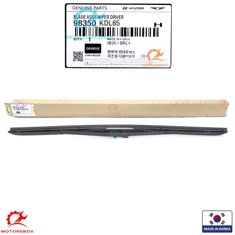 Hyundai, Genesis Genuine Windshield Wiper Blade LEFT Driver Side G80