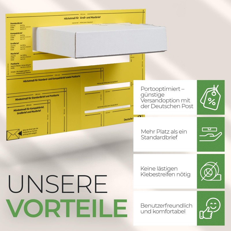 smiley pack 10 Maxi Letter Boxes 180 x 130 x