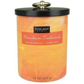 Empire Candle Mandarin Tradewinds Scented Jar Candle, 14 oz, Home Fragrance, Room Accessories