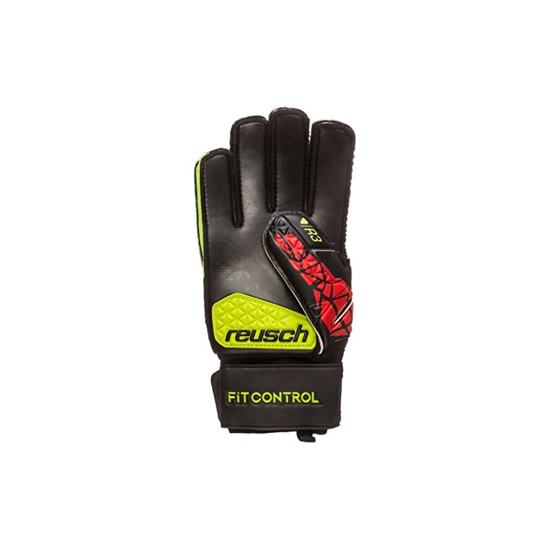 Reusch Herren Fit Control R3 Torwarthandschuhe, Black/fire red, 8