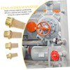 iplusmile 4pcs Pneumatic Muffler Thread Exhaust Muffler Valved Muffler Copper