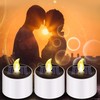 Solar Tea Lights,6PCS Waterproof Solar Power Tealights Outdoor,Flameless Flickering LED
