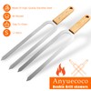 Anyuecoco Kabob Skewers for Grilling,6 PCS - 17 Inch Double