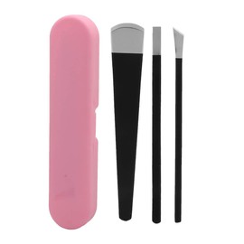 Cuchillo de Pedicura de 3 Piezas, Pedicura de Uñas de Acero Inoxidable, Mango de Acero Inoxidable Antideslizante Y Herramientas de Cuchillo de Procesamiento Preciso Kit de Eliminación de Piel Muerta P