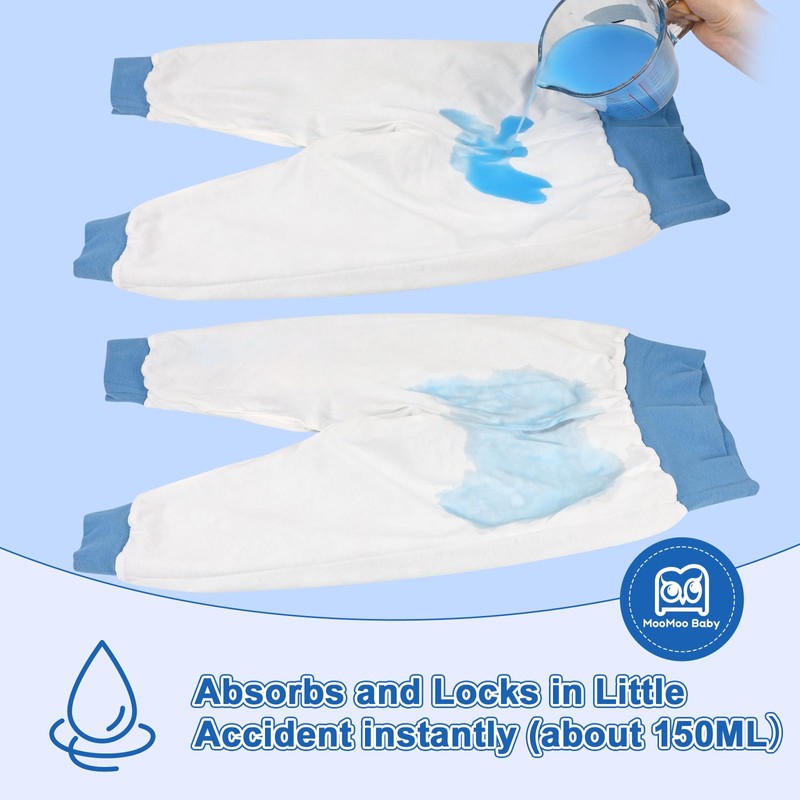 MooMoo Baby Cotton Bedwetting Pants Set of 2 | Leakproof,