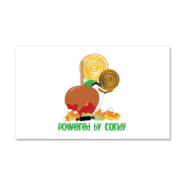 CafePress Powered by Candy Car Magnet 20 X 12 Car