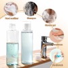 6 Pieces 150ml Empty Refillable Transparent Plastic Travel Bottles with