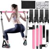 Pilates Bar Kit with Resistance Bands Portable 3-Section Pilates Bar