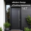 Brushed Modern House Number -6 Inch 152mm Height, Made of