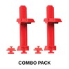 Legrand OnQ AC1051-RCKH-4 Ratchet Keyhole Post Clip, Red