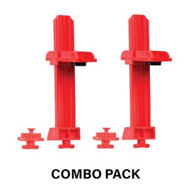 Legrand OnQ AC1051-RCKH-4 Ratchet Keyhole Post Clip, Red