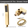 LRVBKUSAV Gold fa hand shower head, brass High pressure flushing