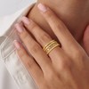 Maxcate Gold Stackable Rings for Women - 14K Really Gold