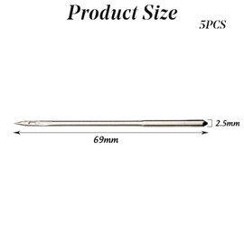 Canvas Leather Sewing Awl Round Hole Needle for Shoe Repairing, DIY Handmade 5Pcs