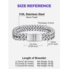 Richsteel Stainless Steel 12MM Franco Chain Bracelet for Men Punk