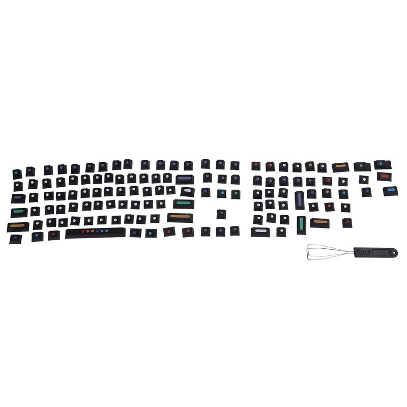 Dot Keycap Dye Sublimation Mechanical Keyboard Compatible with 61/64/68/87/96/104/108Black