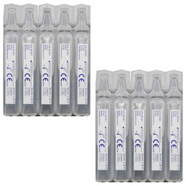 Blue Lion Sterile Saline Solution Eye Wash 20ml Cleansing Cleaning Medical Pods - 10 Pod Pack