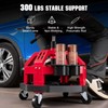 CRAFTZONE Rolling Shop Stool with Wheels, Heavy Duty Garage Shop