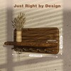 Jemyxhw Key Rack with Shelf and 6 Hooks, Wooden Key