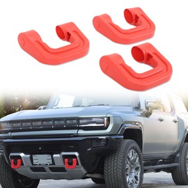 Aotumcer Tow Hook Covers for Hummer EV Accessories Side Tow Hook Cover Cap Compatible with Hummer EV SUV/Pickup Truck 2023 2024+ Front and Rear Bumper Towing Hitch Rubber Sleeve Protector Cover Trim