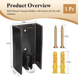 1 Pc Wall Mount w/Screws & Anchors for Shark Ultra Cyclone Handheld Vacuum