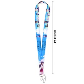 Pinstant Komi Can't Communicate Anime Manga 17.7" Neck Lanyard Keychain Holder ID Badge Mobile Phone Pin Strap