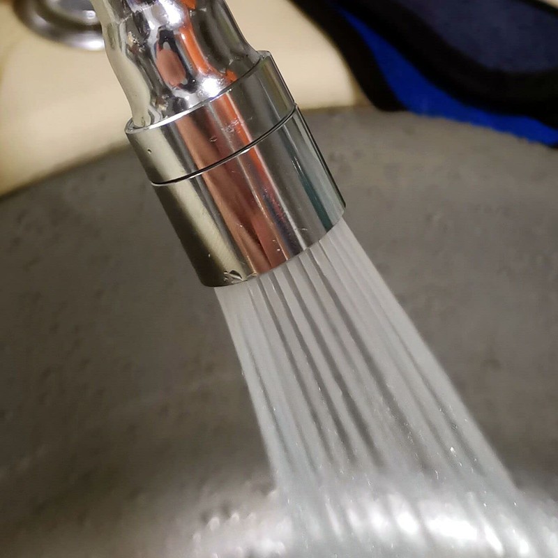 Metal Faucet Sprayer Attachment Sink Aerator Swivel Extender For Kitchen