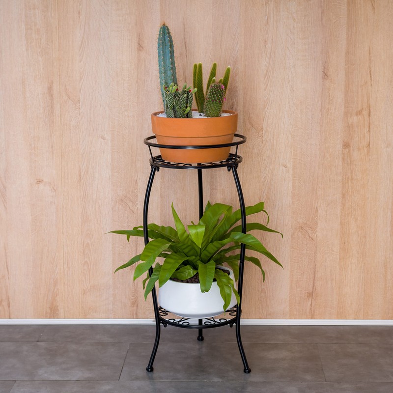 FaithLand 2 Pack Metal Plant Stands, Tall Planter Holder Indoor