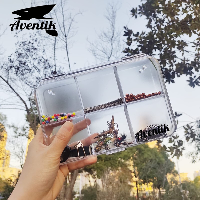 Aventik Polycarbonate Fly Fishing Box Four Different Multi-Compartment Option Fishing