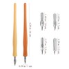 1 Set Fountain Pen Lightweight Solid Wood Dip Pen Replacement