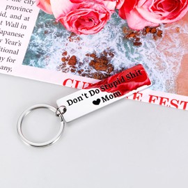 Dont Do Stupid ShitKeychain - Stocking Stuffers for Teen Girls Boys from Mom Stupid Gifts Dumb Stuff Gag Gifts for Kids 16 Year Old Boy Girl Birthday Gift Ideas 20th Birthday Fun Gifts for Adults