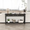 Table 59 Inch Entryway Table Long Console Table with 4