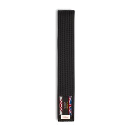 Playwell Martial Arts Cotton Solid Coloured Grading Belt - (Karate, Judo Taekwondo) (Black, 220cm)