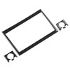5pcs CD Radio Navigation Panel Trim Frame Carbon Fiber Sticker
