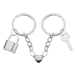 Magnetic Couple Keyring Gift for Boyfriend Girlfriend Anniversary Birthday Gifts for Husband Wife Christmas Wedding Gifts for Couple Keychain Gifts for Girlfriend Boyfriend Long Distnace Gifts 2pcs