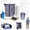 New Rebel Courier A4 Roll Up Messenger Backpack + Bottle,