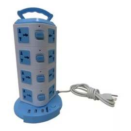 Círculo Torre Vertical Socket Multicontacto 16 Tomas Y 3puertos Usb