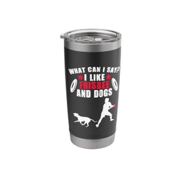 I Like Frisbee And Dogs Owner Golf Sport Ultimate Frisbee Stainless Steel Insulated Tumbler
