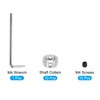sourcing map Shaft Collar 12mm Bore Aluminum Alloy Clamping Collar