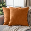 NEATERIZE Throw Pillow Covers 20x20 Burnt Orange - Fall Decor