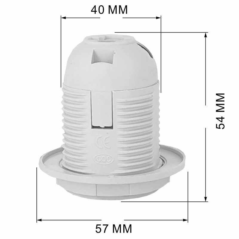 YinzPlus 6 pcs per Pack E26 Lamp Holder White Color