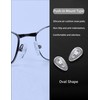 Combine8 Eyeglass Nose Pads, 6 Pairs Clear Soft Silicone Anti-Slip