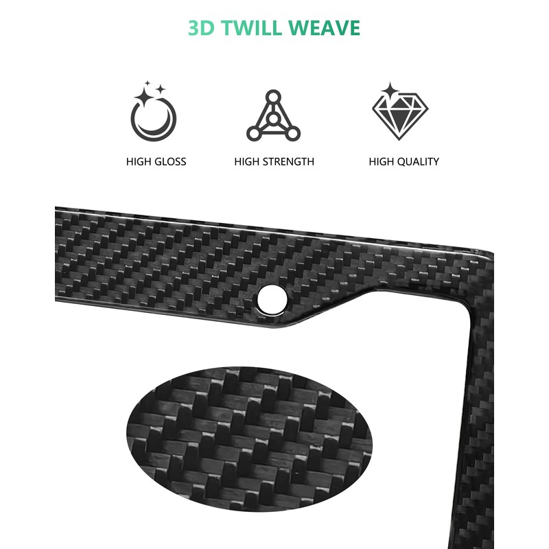 Carbon Fiber License Plate Frame