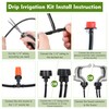 Flantor Drip Irrigation Kit, Drip Irrigation System for Garden with